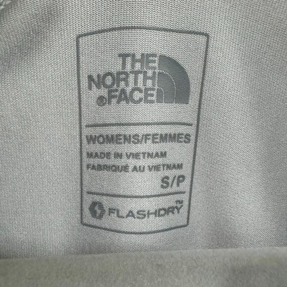 The North Face Layering Sweater Top S Gray 1/4 Zip Pullover Thumbholes Flashdry - Picture 2 of 16